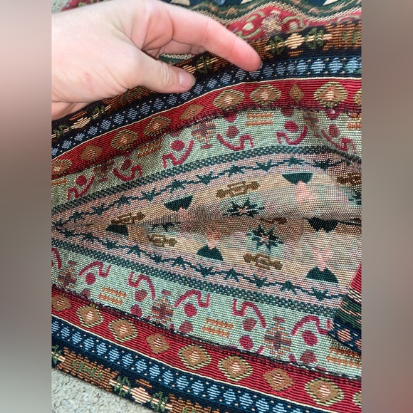 Vintage tapestry wrap skirt - Picture 5 of 13